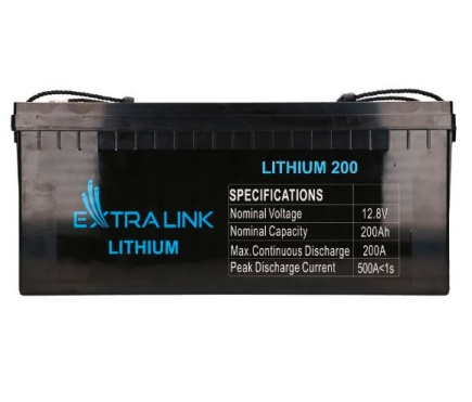 Extralink Battery LiFePO4 200AH 12.8V BMS EX.30479 Extralink Battery LiFePO4 200AH 12.8V BMS EX.30479