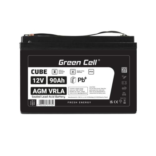 Green Cell Battery AGM VRLA 12V 90Ah IP54