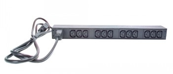 APC RACK PDU, BASIC, 1U, 16A, 208/230V, (12)C13