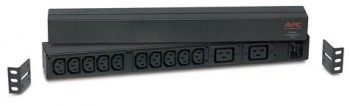 APC RACK PDU,BASIC, 1U, 16A,208&230V, (10)C13 & (2)C19