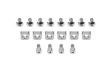 A set of mounting rails for 19 