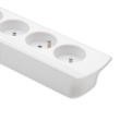 Qoltec Power strip 5 sockets, 1.8m, White