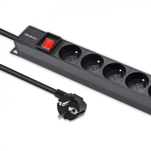 Qoltec Power strip for RACK 16A PDU,16xFRENCH,vertical