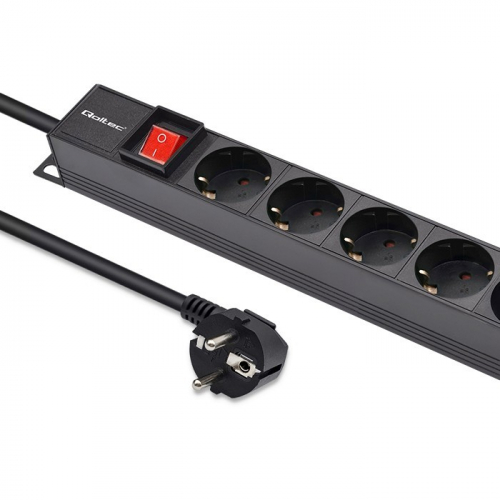 Qoltec Power strip for RACK 16A PDU,16xSCHUKO,vertical