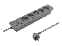 QOLTEC 50275 Power strip 5 sockets 1.8m Grey