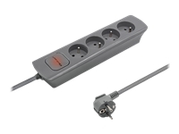 QOLTEC 50273 Power strip 4 sockets 1.8m Grey