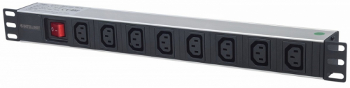 Intellinet Power strip rack 19 1U 110V-250V/10A 8x C13