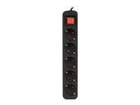 LANBERG Power strip 5x Shuko 3m Circuit breaker black