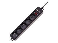 AKY AK-SP-05U Akyga Surge Protector AK-SP-05U 1.5m 5 outlets CEE7/5 USB5 V/2A +switch