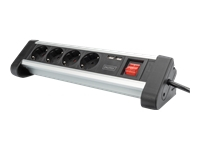 DIGITUS DA-70614 DIGITUS 4-way office socket strip with 2x USB ports