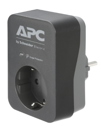 APC ESSENTIAL SURGEARREST 1 OUTLET BLACK 230V SCHUKO