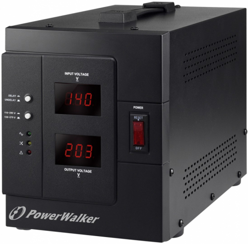 PowerWalker AVR 3000 SIV FR voltage regulator 1 AC outlet(s) 110-280 V Black