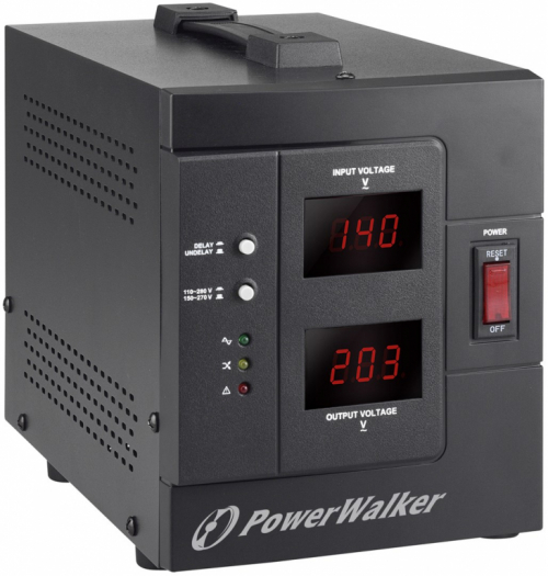 PowerWalker AVR 2000 SIV FR voltage regulator 2 AC outlet(s) 110 - 280 V Black