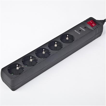 Surge Protector SPG5-C-15/ 4.5 m/ 5 Sockets/ Black SPG5-C-15