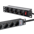 Qoltec Power strip for RACK 10 1U,16A,PDU,4xSCHUKO,1.8
