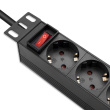 Qoltec Power strip for RACK 10 1U,16A,PDU,4xSCHUKO,1.8