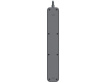 Tracer Power Line+ 3m Graphite surge protector power strip (5 sockets)
