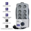 Qoltec Surge protector Quick Switch 8 sockets 2,5m gray
