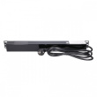 Extralink Power strip 19-inches 1U, 7 sockets, with switch 2m