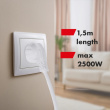 Maclean Power strip 4-socket USB A/C 1,5m, MCE508 W