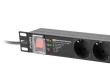 Lanberg Power strip PDU PRO 19 inch 1U 16A 7X SCHUKO SPD-3MP 2m black