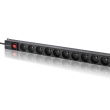 Qoltec Power strip for RACK 16A PDU,16xFRENCH,vertical