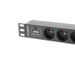 Lanberg Surge protector Rack PDU 10 inch 1U 3x PL 2m 16A 230V PL black