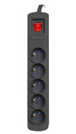 Armac Power strip ARC5 1,5 m ARC5/15/CZ black