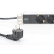 Aluminum outlet strip with 8 safety outlets | DN-95401 | Sockets quantity 8 DN-95401
