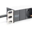 Aluminum outlet strip with 8 safety outlets | DN-95401 | Sockets quantity 8 DN-95401