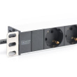 Aluminum outlet strip with 8 safety outlets | DN-95401 | Sockets quantity 8 DN-95401