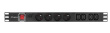 Lanberg Surge protector Rack PDU 1U 10A 4X 230V PL 4X IEC C13 2m C14 black