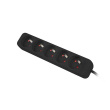 Power strip outlets for UPS system, 1m | PS0-05E-0100-IEC-BK | Sockets quantity 5 PS0-05E-0100-IEC-BK