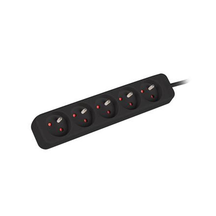 Power strip outlets for UPS system, 1m | PS0-05E-0100-IEC-BK | Sockets quantity 5 PS0-05E-0100-IEC-BK