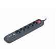 SPG5-U2-5 Power strip with USB charger, 5 sockets, USB 2A, 1.5 m SPG5-U2-5