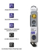 Qoltec Surge protector Quick Switch 4socket 2,5m gray