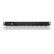 Qoltec Power strip for RACK 1U 16A, PDU, 8xFRENCH, 2m