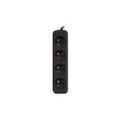 Power strip 1m 4x outlets for UPS system | PS0-04E-0100-IEC-BK | Sockets quantity 4 PS0-04E-0100-IEC-BK
