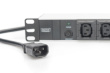 Digitus aluminum outlet strip, 10 outlets, 2 m supply IEC C14 plug