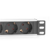 10” Socket Strip with Aluminum Profile, 4-way safety sockets | DN-95418 DN-95418