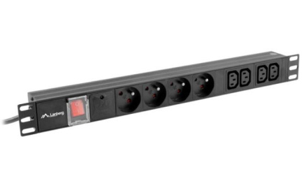 Lanberg Surge protector Rack PDU 1U 4x PL + 4x C13 2m 16A Must