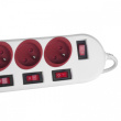 Maclean Power strip 5 socket with switches MCE204 R/