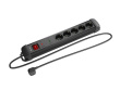 Lanberg Power strip 3.0m 5x230 SC SP1-05F-0300-B