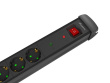 Lanberg Power strip 5.0m 5x230 SC SP1-05F-0500-BK