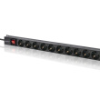 Qoltec Power strip for RACK 16A PDU,16xSCHUKO,vertical
