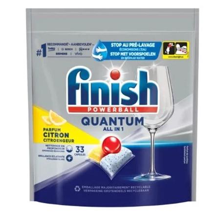 FINISH Dishwasher Tablets | Finish Quantum, Lemon, 33 pcs. 000101095043