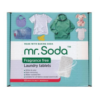 Soda | Laundry tablets FRAGRANCE FREE, 30 pcs x 25 g | mr. Soda