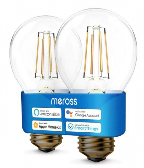 Smart Light Bulb|MEROSS|Power consumption 6 Watts|2700 K|Beam angle 180 degrees|MSL100HK(EU)