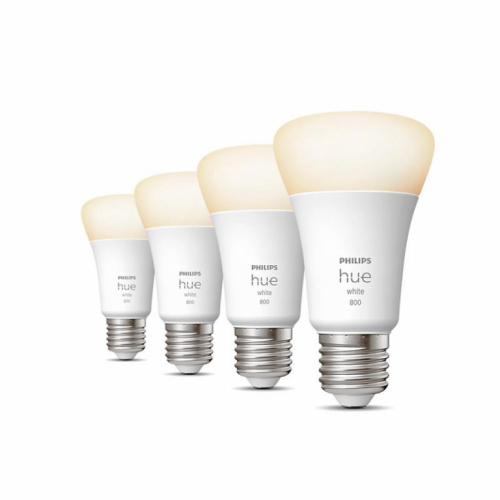 Philips Hue White, E27, valge, 4 tk - Nutivalgusti / 929001821625