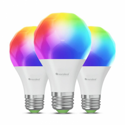 NanoLeaf Matter E27 Smart Bulb, 3 tk - Nutivalgusti / NF080B02-3A19E